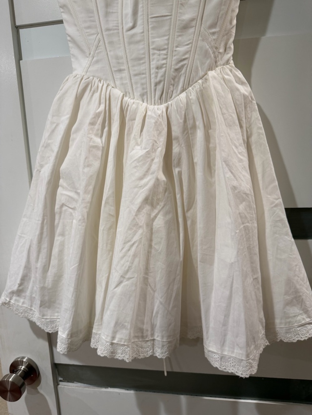 House of CB White Vintage-Style Mini Dress - Picture 7 of 12